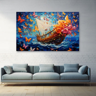 Butterfly Boat Painting